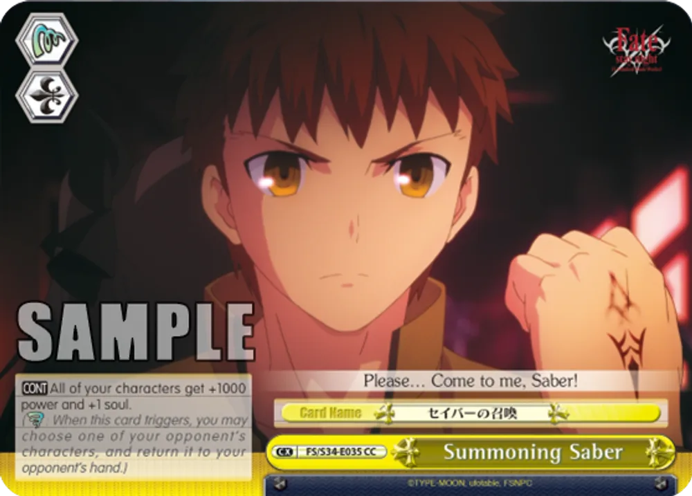 Summoning Saber
