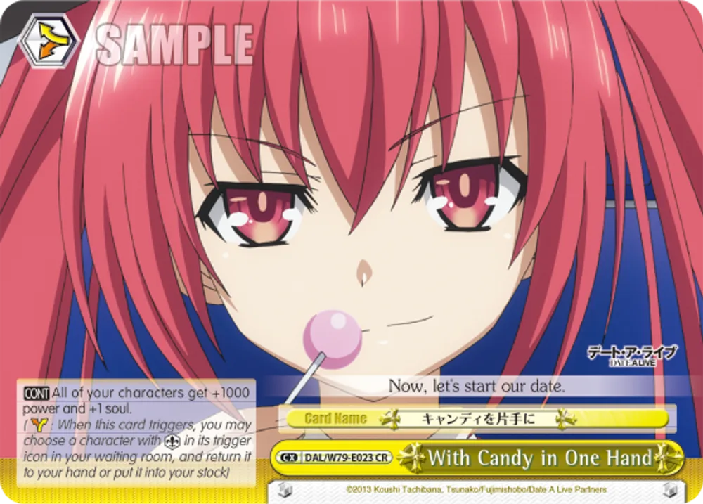 With Candy in One Hand