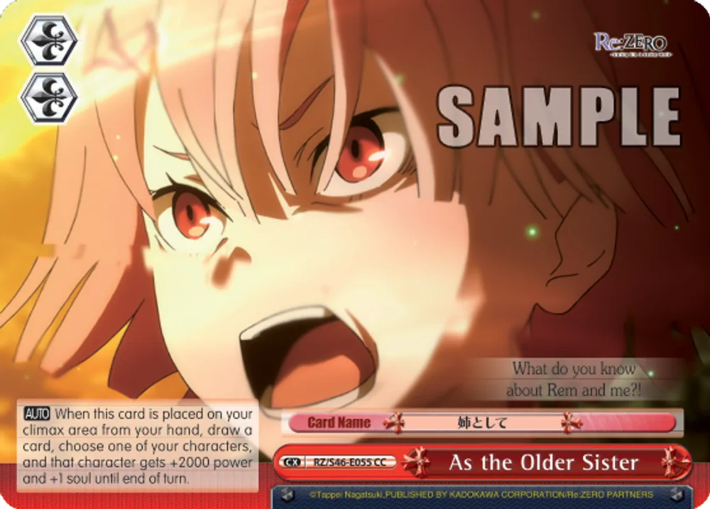 As the Older Sister