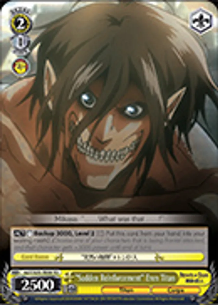 "Sudden Reinforcement" Eren Titan