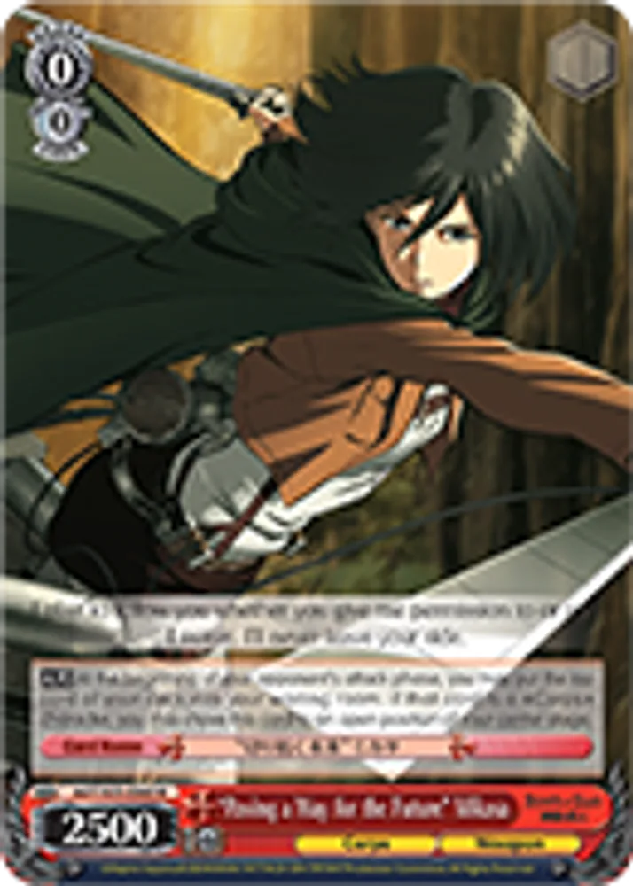 "Paving a Way for the Future" Mikasa