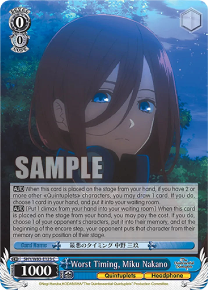 Worst Timing, Miku Nakano
