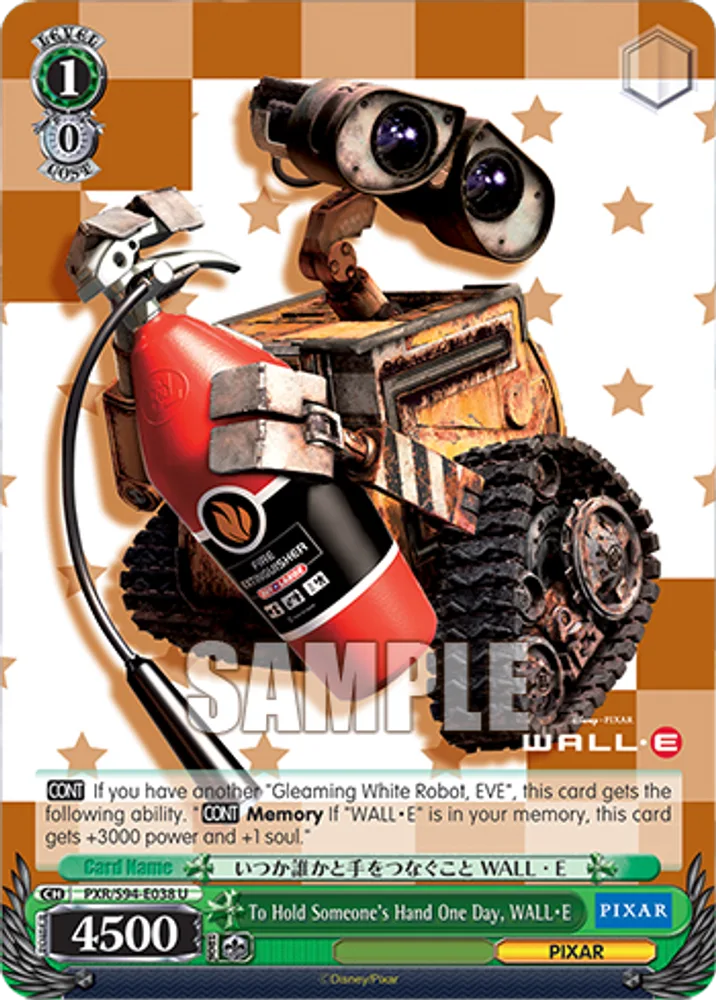 To Hold Someone's Hand One Day, WALL・E