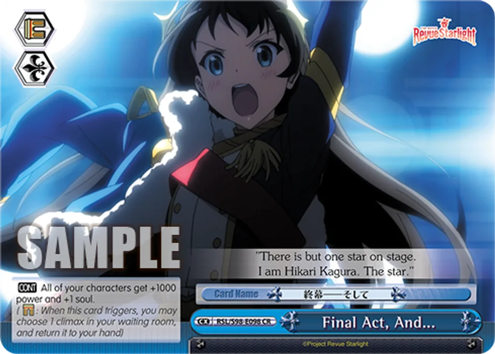 Final Act, And...