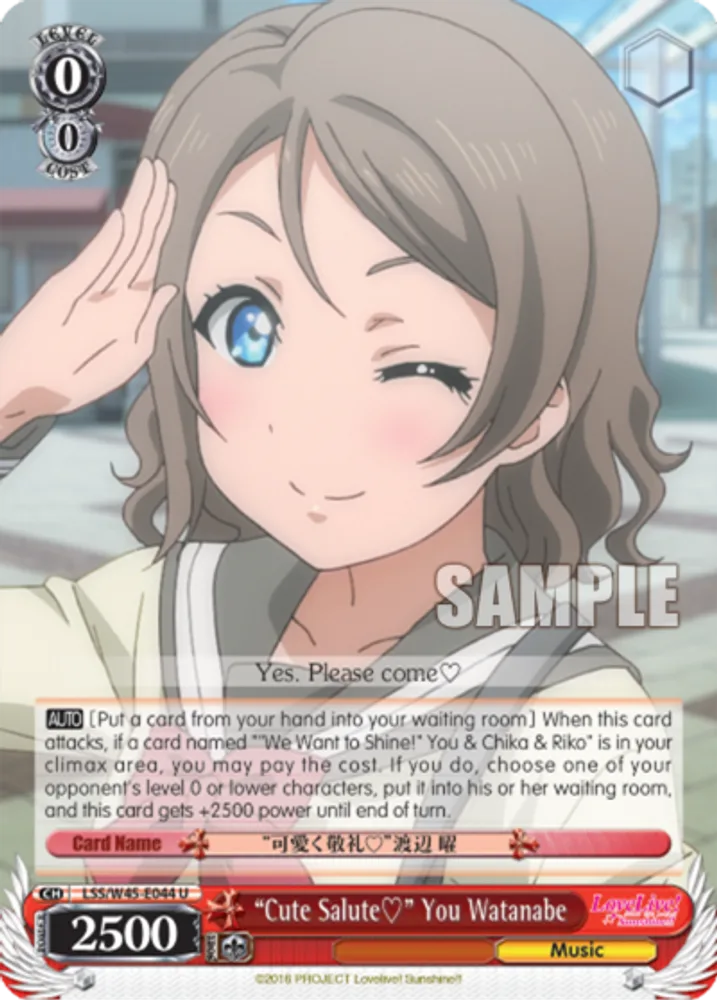 "Cute Salute?" You Watanabe
