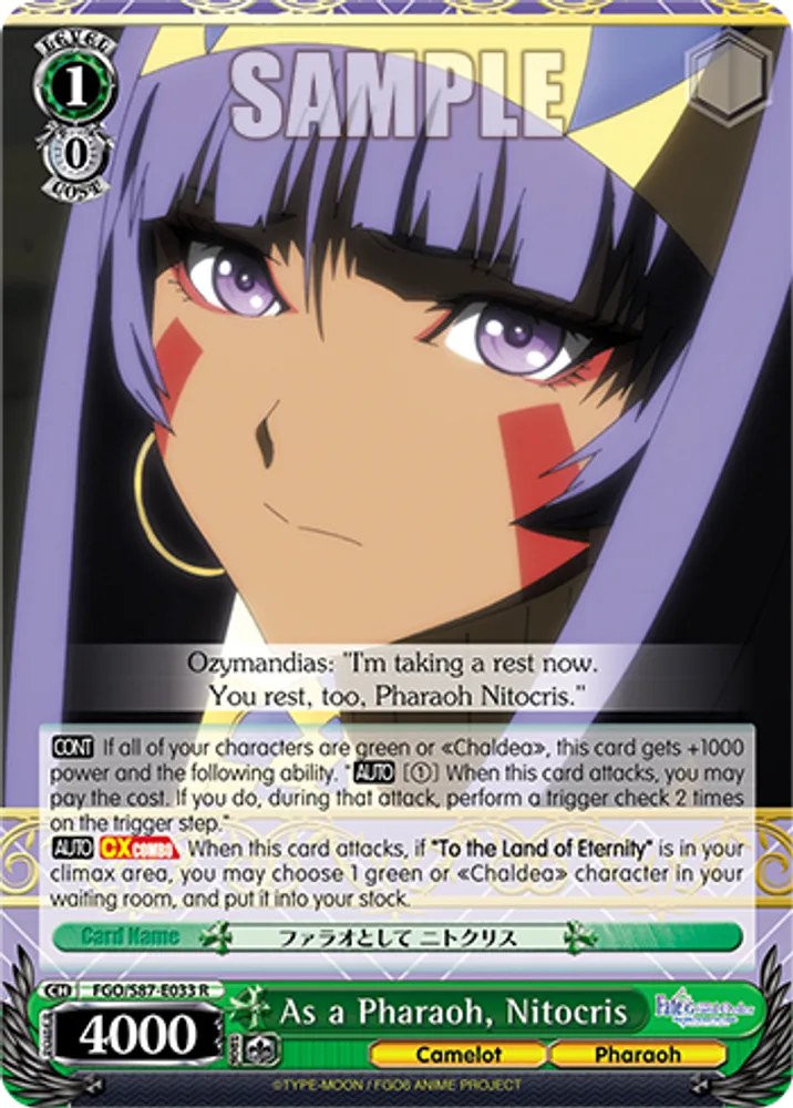 As a Pharaoh, Nitocris