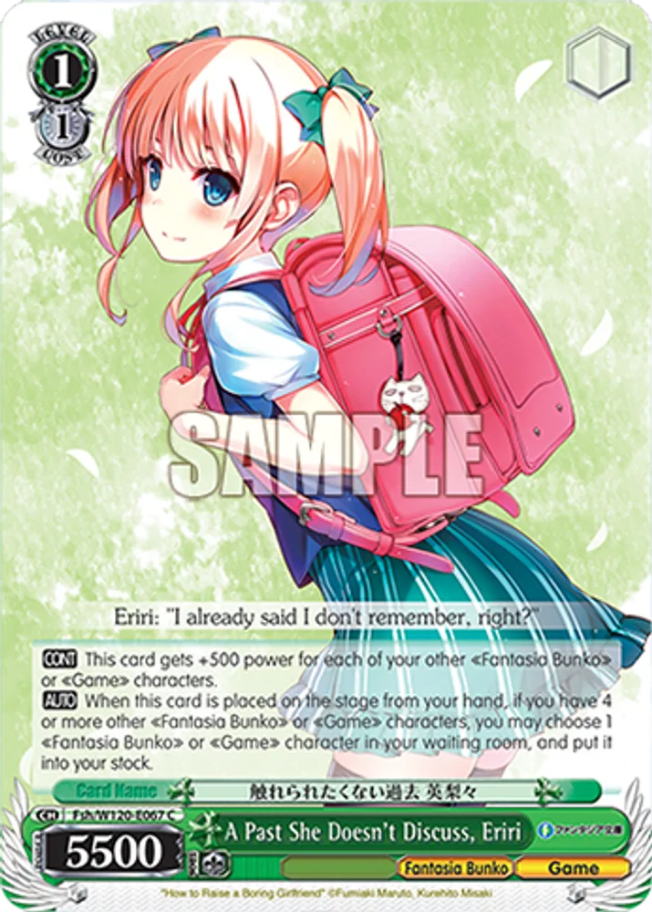A Past She Doesn't Discuss, Eriri