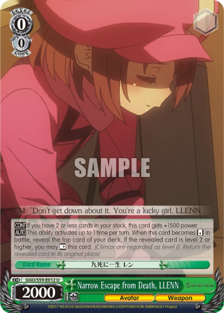 Narrow Escape from Death, LLENN