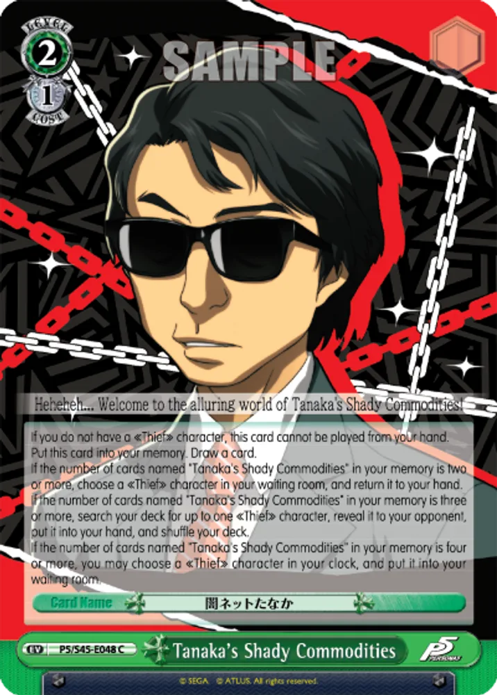 Tanaka's Shady Commodities
