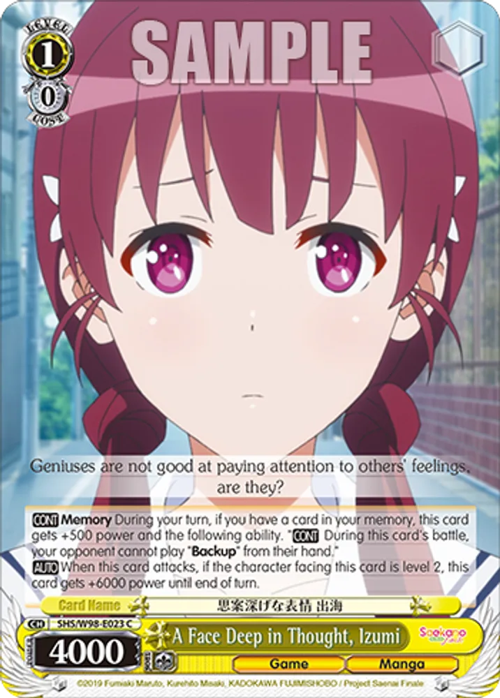 A Face Deep in Thought, Izumi