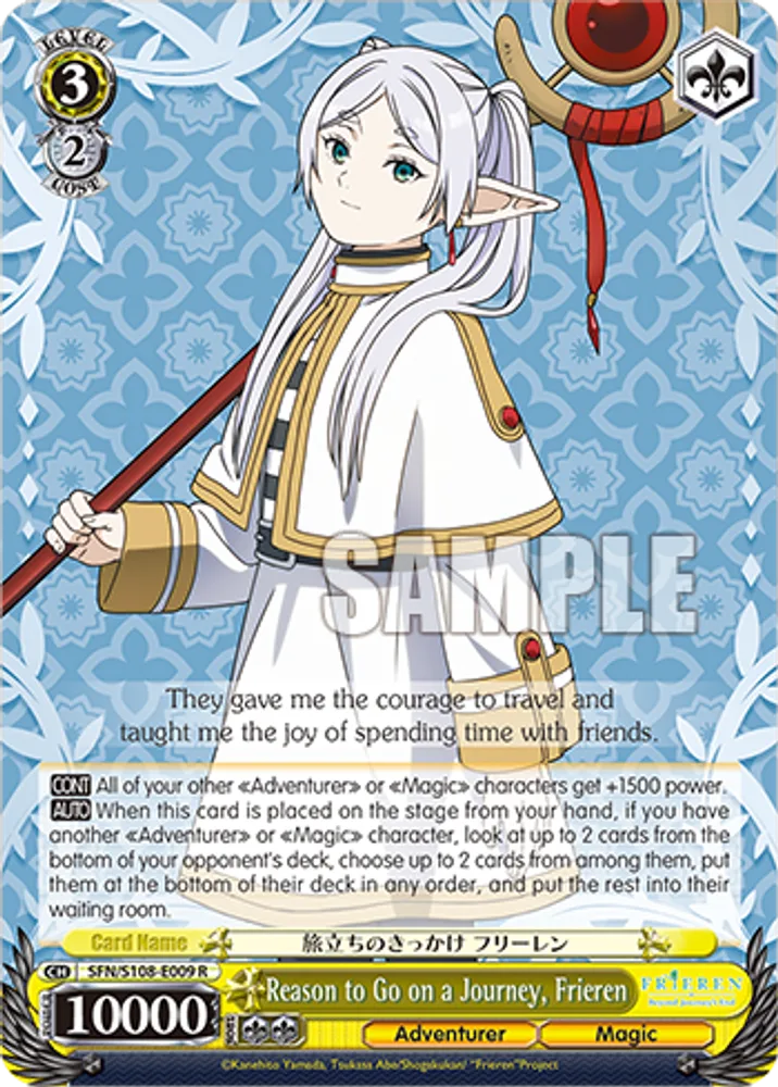 Reason to Go on a Journey, Frieren