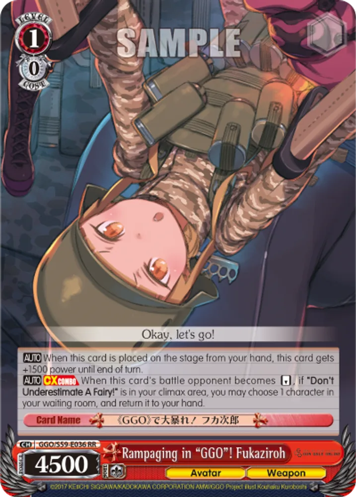 Rampaging in "GGO"! Fukaziroh