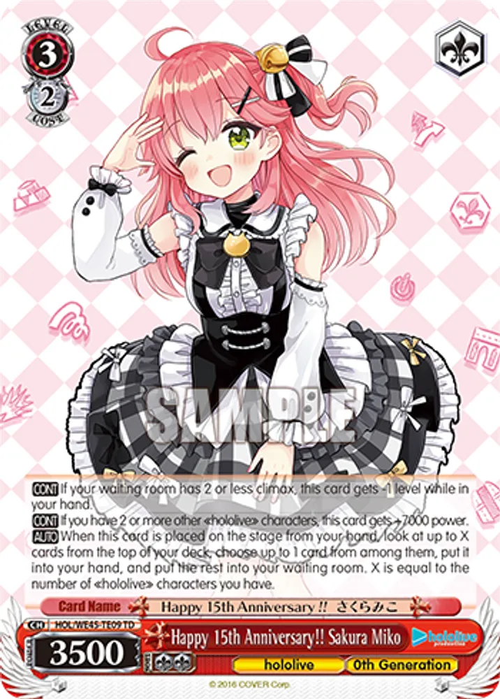 Happy 15th Anniversary!! Sakura Miko