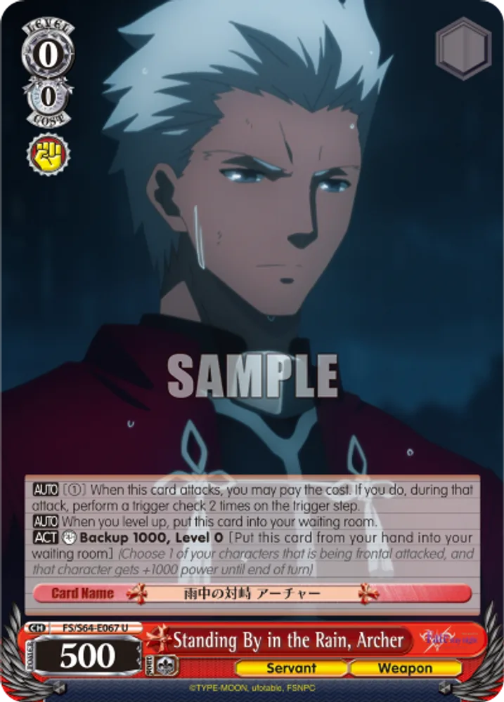 Standing By in the Rain, Archer