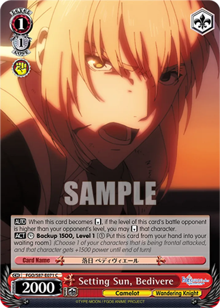 Setting Sun, Bedivere