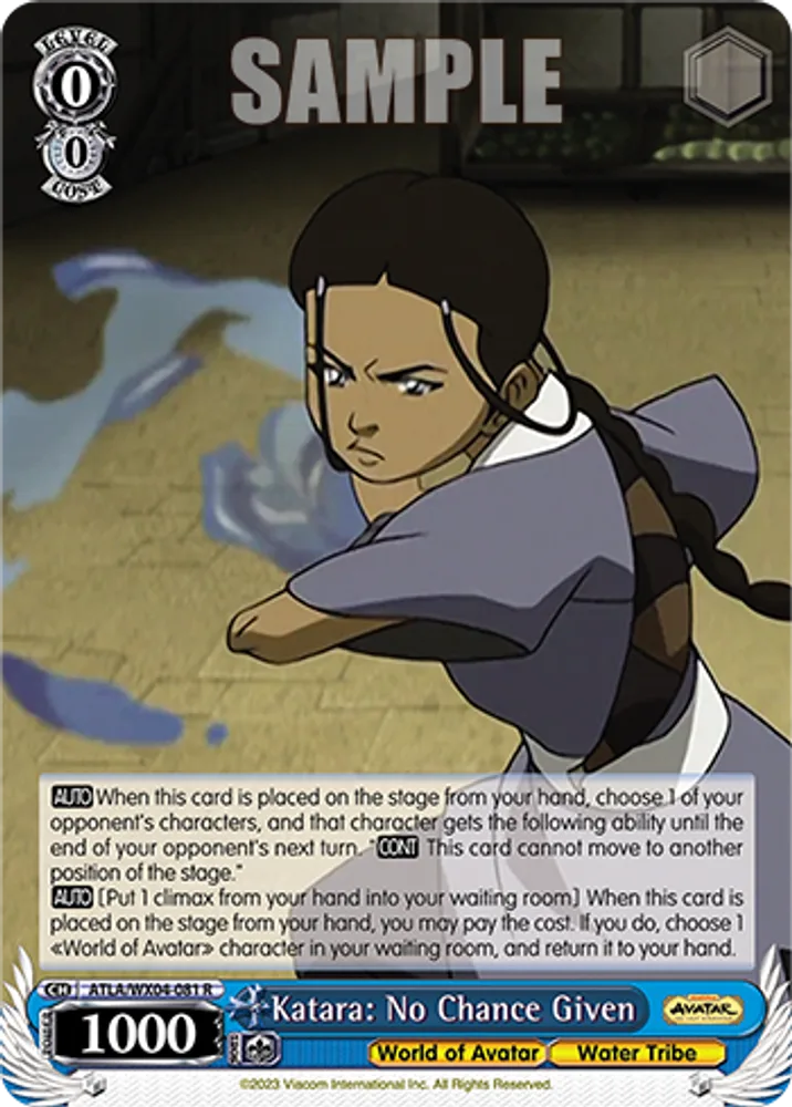 Katara: No Chance Given