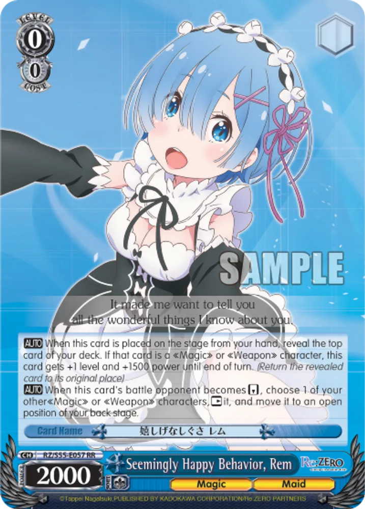 Seemingly Happy Behavior, Rem