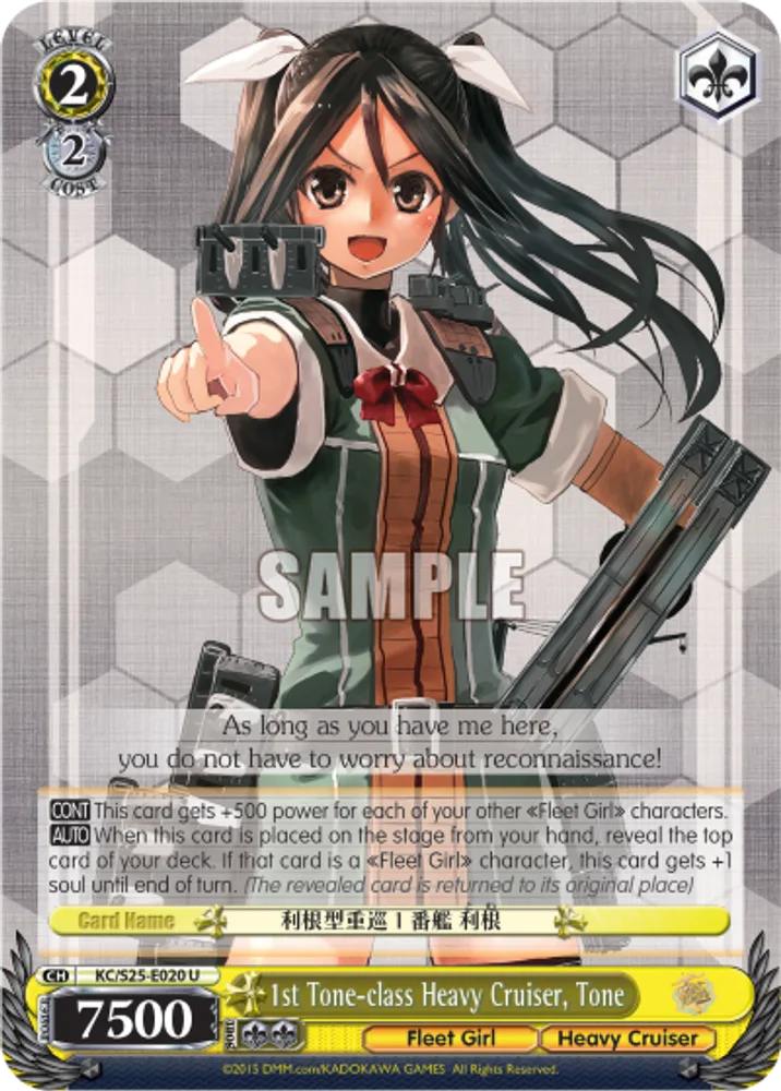 1st Tone-class Heavy Cruiser, Tone