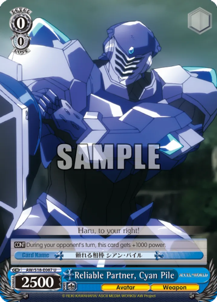 Reliable Partner, Cyan Pile
