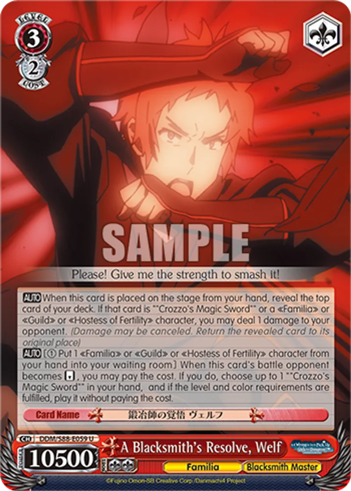 A Blacksmith's Resolve, Welf