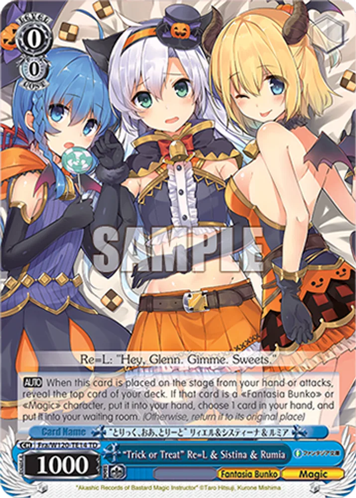 “Trick or Treat” Re=L & Sistina & Rumia