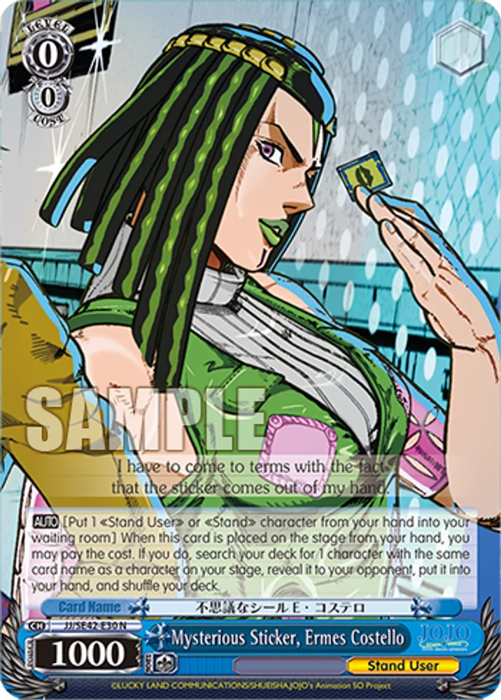 Mysterious Sticker, Ermes Costello