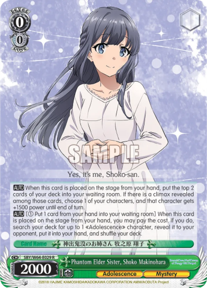 Phantom Elder Sister, Shoko Makinohara