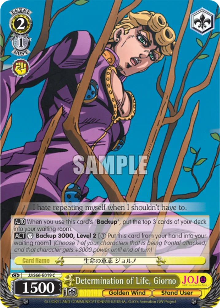 Determination of Life, Giorno