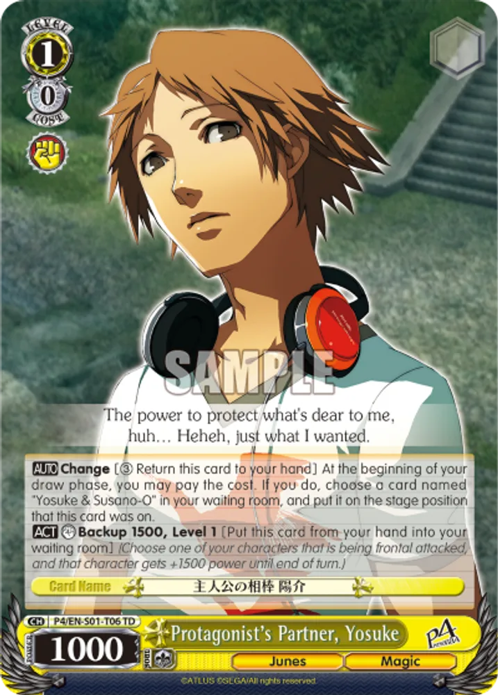 Protagonist's Partner, Yosuke