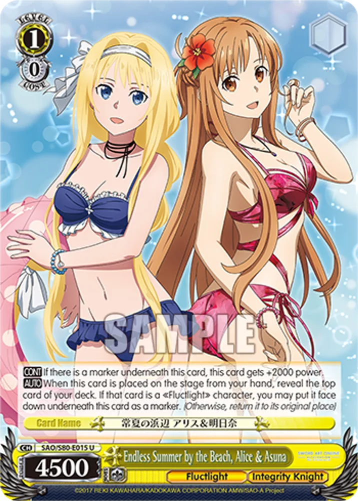 Endless Summer by the Beach, Alice & Asuna
