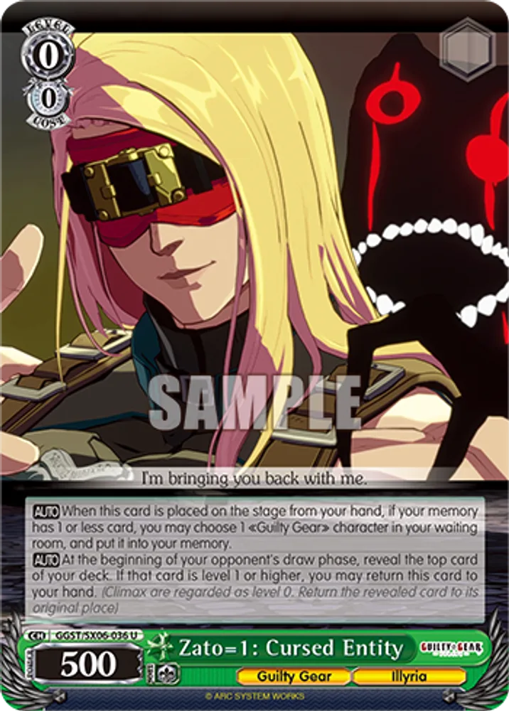Zato=1: Cursed Entity