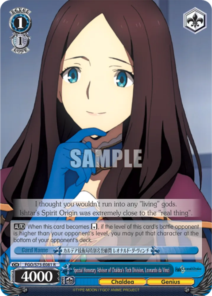 Special Honorary Advisor of Chaldea's Tech Division, Leonardo da Vinci