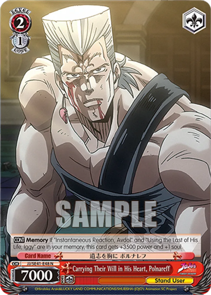 Carrying Their Will in His Heart, Polnareff