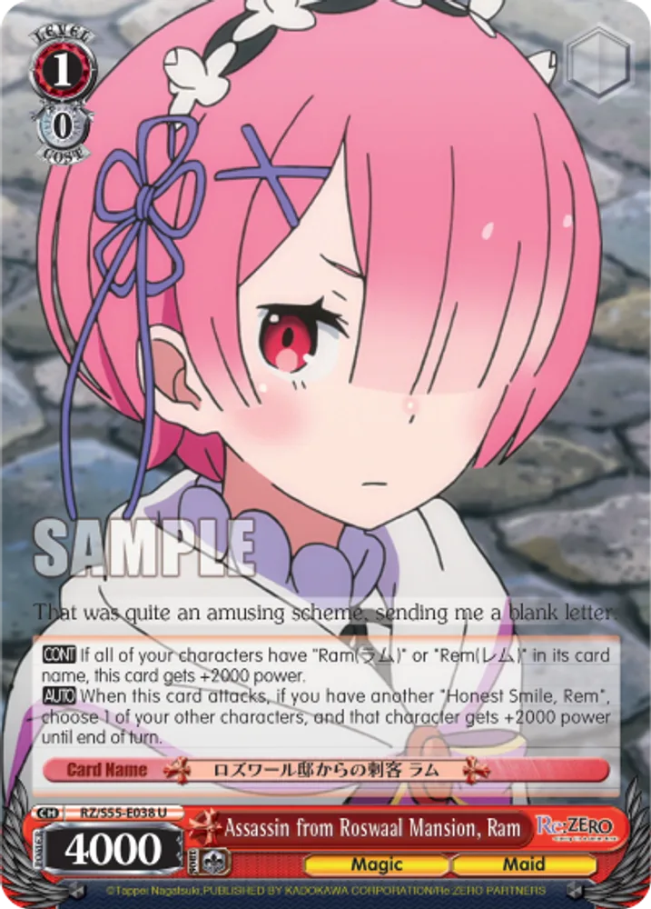 Assassin from Roswaal Mansion, Ram