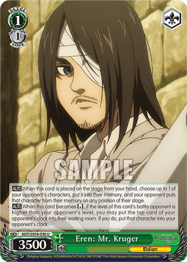 Eren: Mr. Kruger