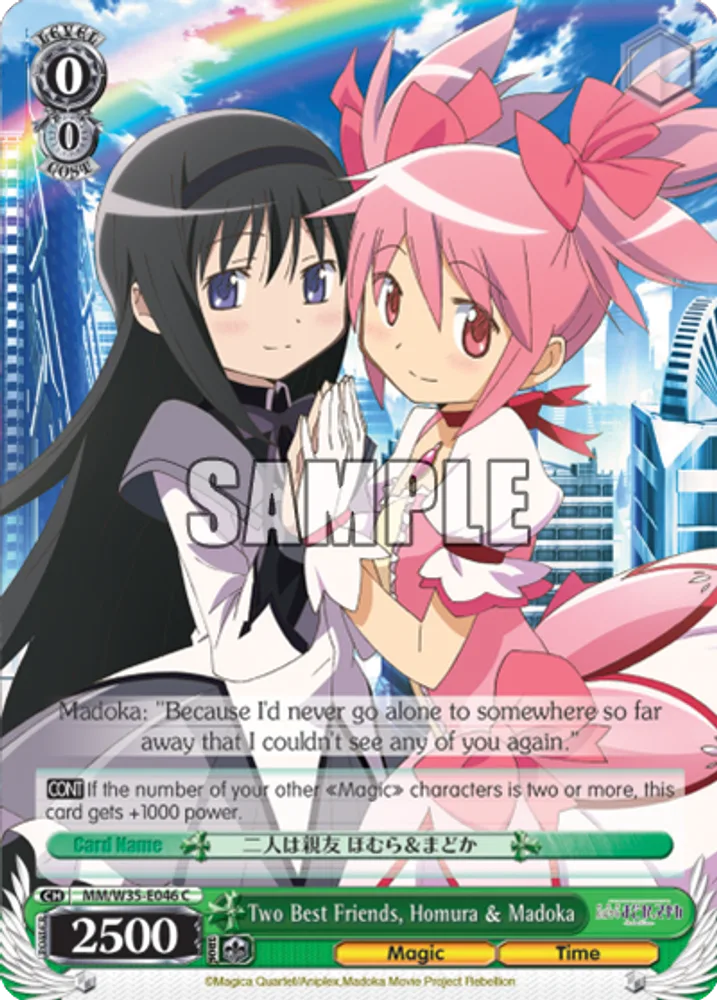 Two Best Friends, Homura & Madoka
