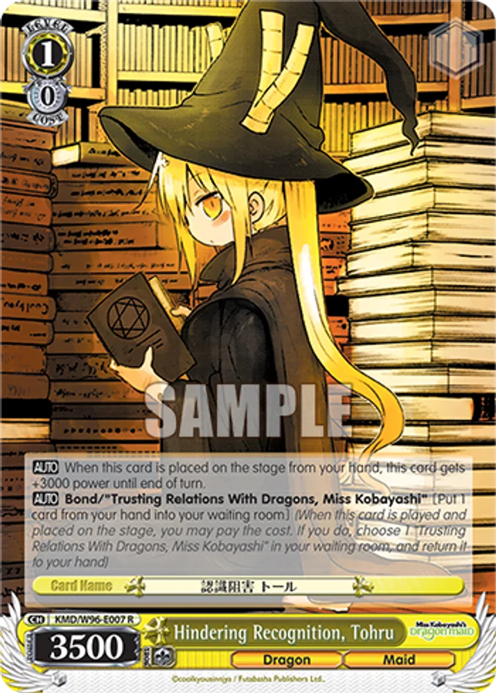 Hindering Recognition, Tohru