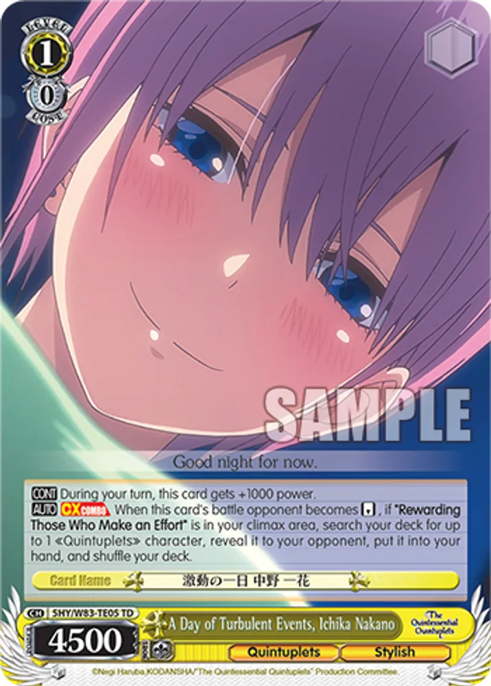 A Day of Turbulent Events, Ichika Nakano