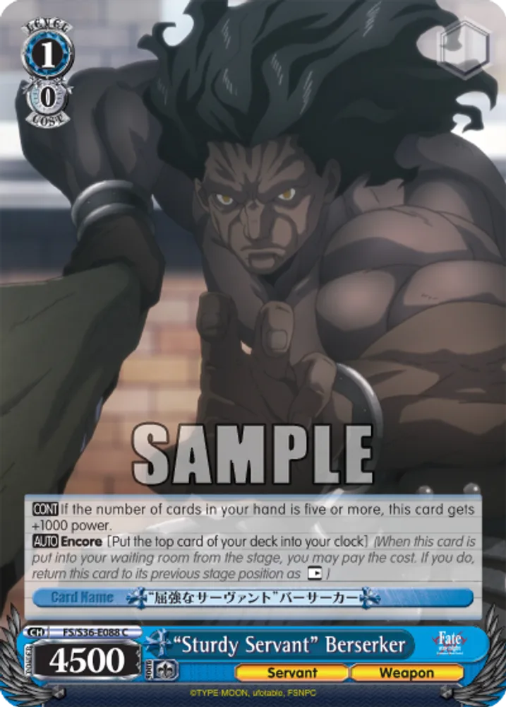 “Sturdy Servant” Berserker