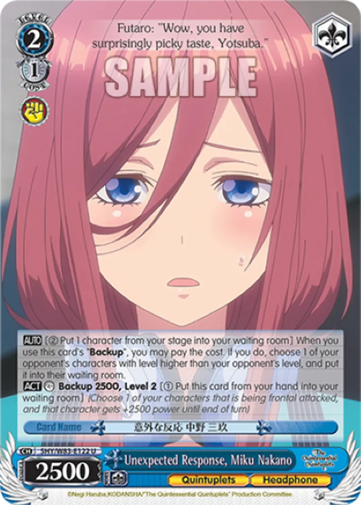 Unexpected Response, Miku Nakano