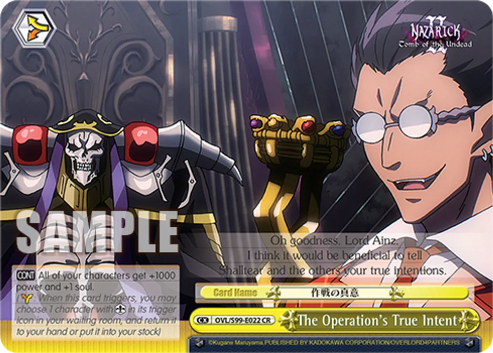 The Operation's True Intent