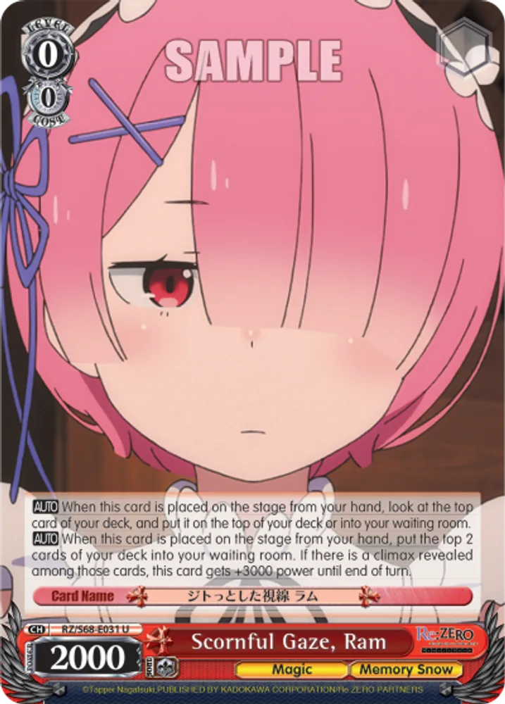 Scornful Gaze, Ram