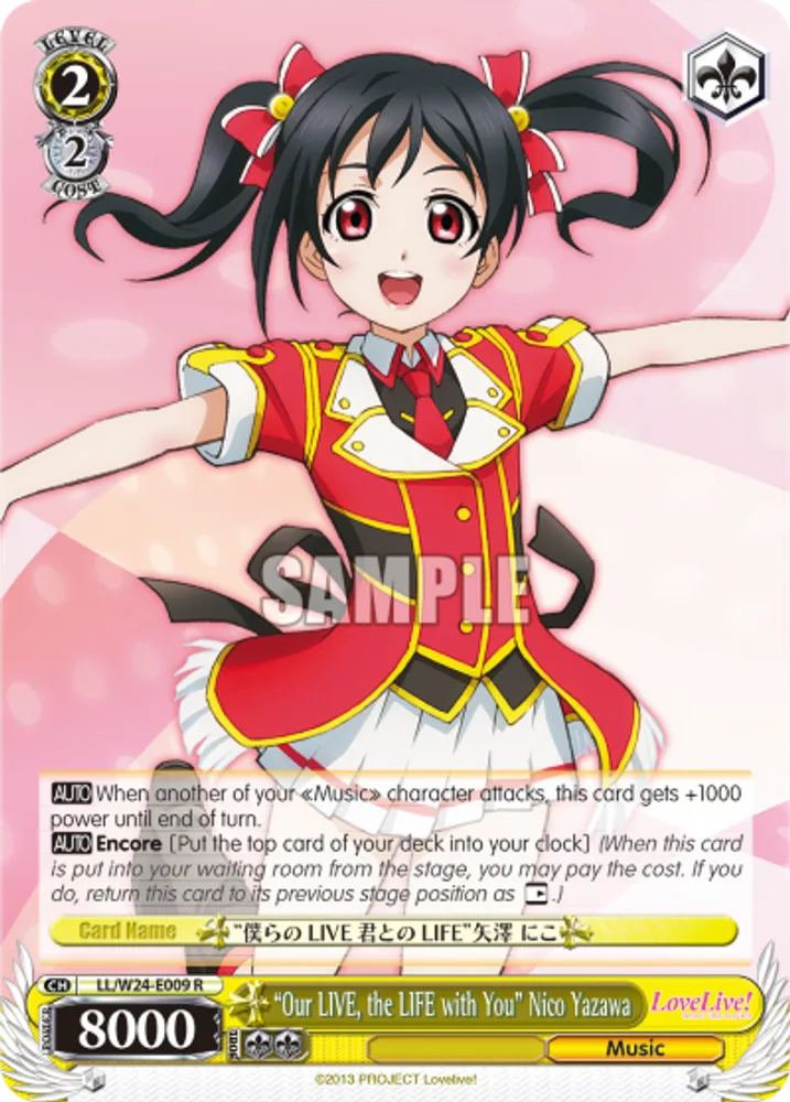 "Our LIVE, the LIFE with You" Nico Yazawa