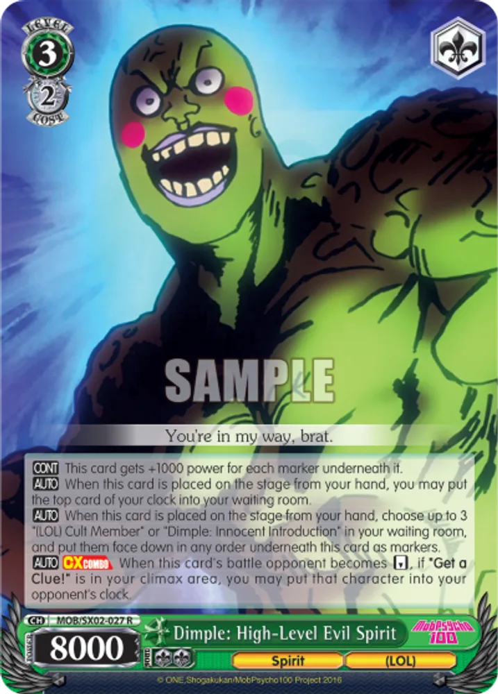 Dimple: High-Level Evil Spirit