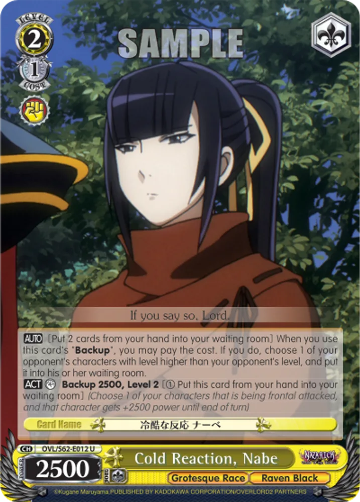 Cold Reaction, Nabe