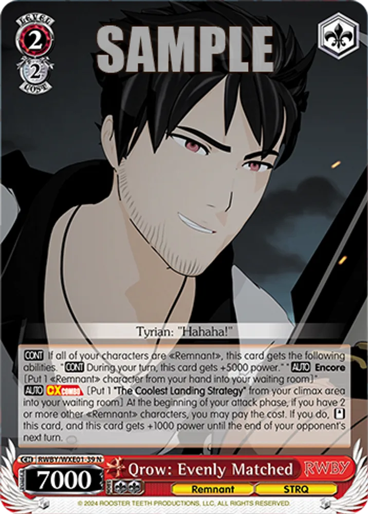 Qrow: Evenly Matched
