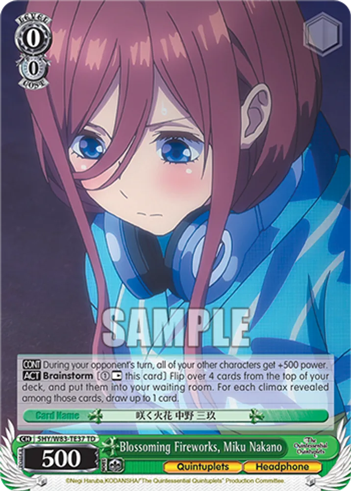 Blossoming Fireworks, Miku Nakano