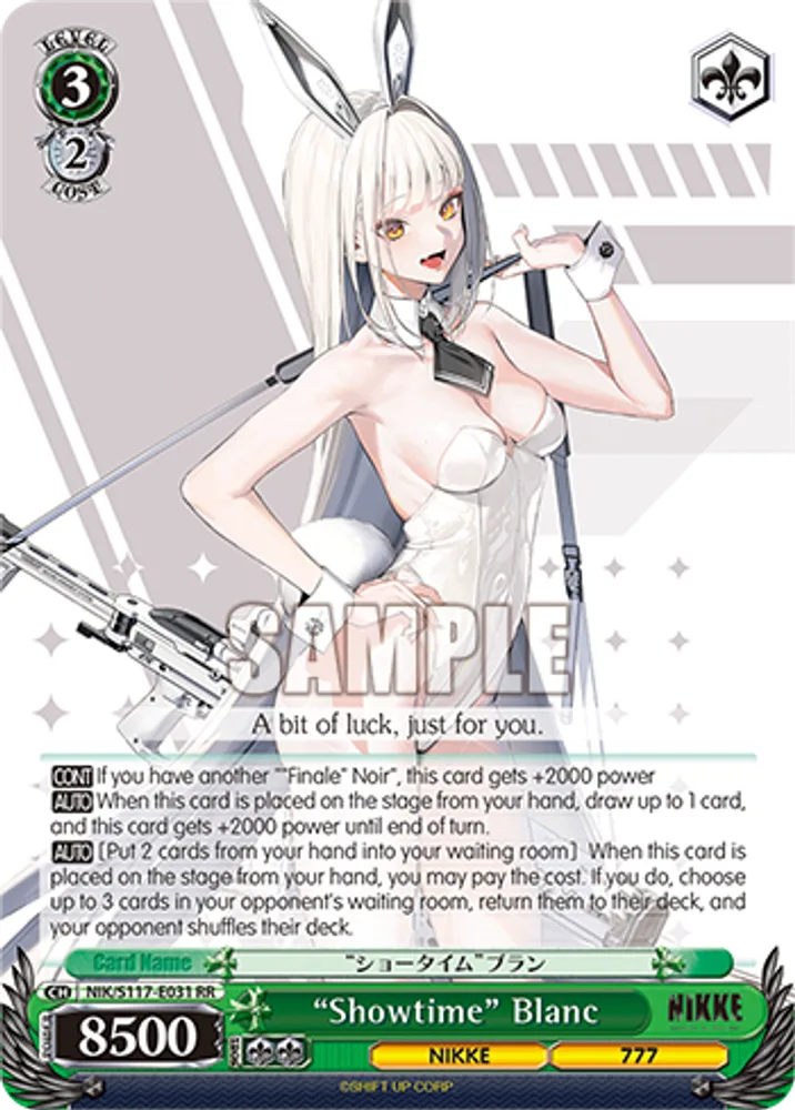 “Showtime” Blanc
