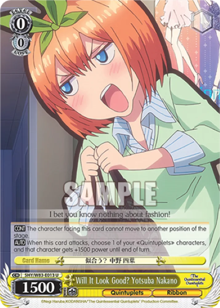 Will It Look Good? Yotsuba Nakano