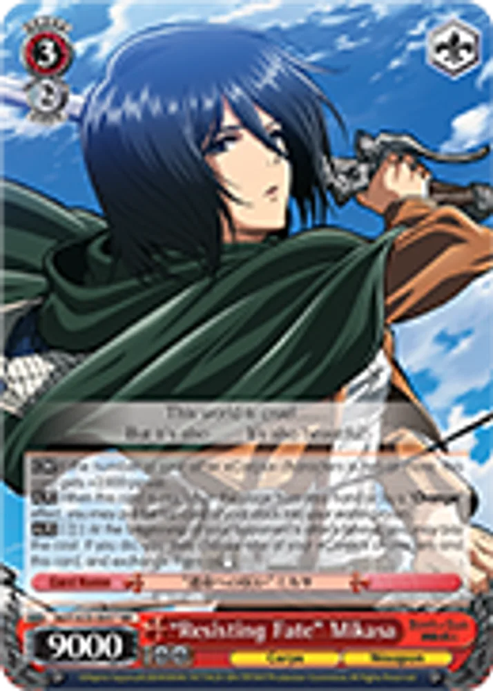 "Resisting Fate" Mikasa